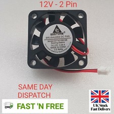 1pc Brushless DC Cooling Fan 40x40x10mm 4010 9 blades 12V 2pin 0.06A  UK seller picture
