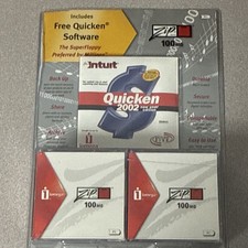Intuit Quicken 2002 New User Edition 10 100MB Zip Disks picture