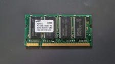 QTY SAMSUNG PC2100S-25330 M470L1624DTO-CBO 128MB DDR PC2100 SODIMM RAM Memory picture
