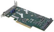 Supermicro AOC-SLG3-2M2 Dual M.2 NVMe PCIe 3.0 x8 Adapter Low Profile NEW picture