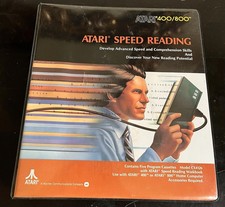 Vintage Atari 400/800 Atari Speed Reading & Basic Computing Language Cartridge picture