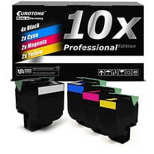 Eurotone 10x Toner Cartridge Compatible for Lexmark Multicolor et-eco#200 picture