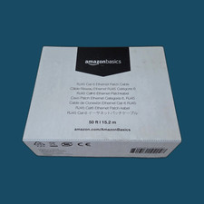 Amazon Basics RJ45 Cat6 Ethernet Patch Cable 50 ft 15.2m Black picture