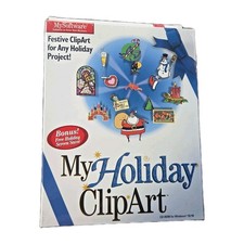 ​Vintage My Holiday ClipArt Software CD-ROM Windows 95/98 MySoftware Brand New picture