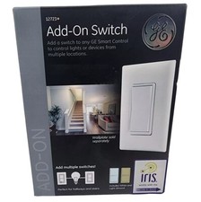 GE Enbrighten 15-Amp 3-Way White and Light Almond Smart Rocker Light Switch picture