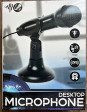 Desktop Microphone 3.5mm Wired Stand Podcast Streaming PC picture