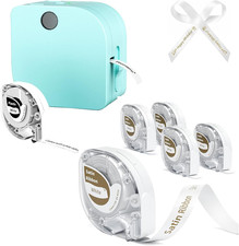 P12 Bluetooth Mini Label Maker Ribbon Printer with Typewriter Templates Set picture