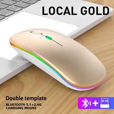 2.4GHz Wireless Optical Mouse USB Rechargeable RGB Cordless Mice For PC Laptop picture