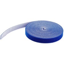StarTech 100ft Hook and Loop Roll Cable Ties Blue HKLP100BL picture
