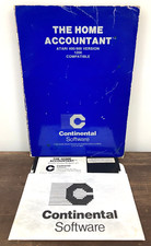 The HOME ACCOUNTANT Atari 400 800 1200 DISK & MANUAL Continental Software 1983 picture
