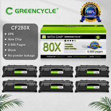 6PK CF280X High Yield BK Toner For HP LaserJet Pro 400 M401dn M401dw M401dne picture