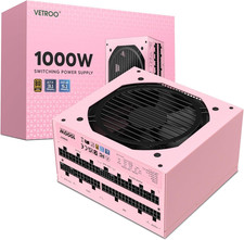 1000W Pink Power Supply, ATX 3.1 Ready & Dual Pcie 5.1 picture
