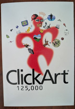 Broderbund CLICKART 125,000 PC-WIN95 9-CDrom unused picture