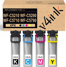 NEW 4PK T902XL T902 Ink Cartridge For Epson WorkForce WF-C5210 WF-C5290 WF-C5710 picture