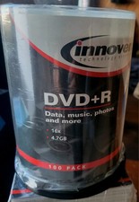 Innovera DVD+R Discs 4.7GB 16x 100 Pack IVR-46891 picture