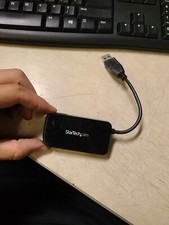 StarTech Portable 4 Port SuperSpeed Mini USB 3.0 Hub -  Black ST46300MINU3B picture