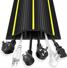 Floor Cord Cover, 6 Ft Heavy Duty Cable Cover Protector 3 Channels Extension Wir picture