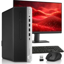 HP Prodesk 600 G3 Business Desktop i5-6500 8GB RAM 256GB SSD 24 in Monitor picture