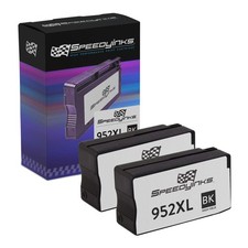 SPEEDYINKS 2PK Compatible Replacement HP 952XL F6U19AN HY Black Ink Cartridges picture