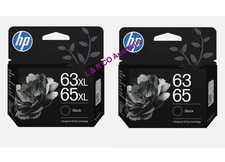 Genuine HP 63/65 Standard Black or 63 65 XL Black Ink Cartridge picture
