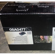 Genuine Lexmark 08A0477 Black High-Yield Toner Cartridge Brand New (E320 / E322) picture