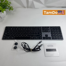 Satechi Slim X3 Bluetooth Backlit Keyboard Space Gray for Mac iPad ST-BTSX3 picture