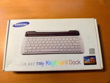 Samsung Galaxy Tab 10.1 Keyboard Dock ECR-K14AWEGXAR OEM White 30-Pin Open Box picture