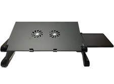 Adjustable Laptop Cooling Stand With Mouse Pad And Dual Cooling Fans picture