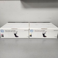 Dell S5840 Toner Cartridge Lot of 2 Magenta 4CJ0K Yellow FKRWV NEW picture