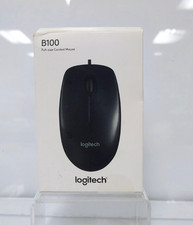 NEW Logitech B100 Optical Full-Size Corded Business Mouse Black picture
