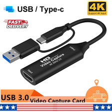 2-in-1 4K HDMI Video Capture Card USB 3.0 Type-C for PS5 PS4 Xbox Switch picture