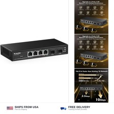 MokerLink 4 Port 2.5G Managed Switch with 2 Port 10G SFP+ Slot, 4 x 2.5Gigabi... picture