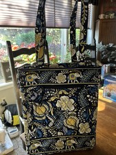 VERA BRADLEY LAPTOP TRAVEL TOTE ELLIE BLUE NWOT Nice Size For Anything 12x15 picture