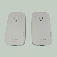 TP-Link AV1200 Powerline Adapter Set TL-PA8010P White TESTED Gigabit Passthrough picture