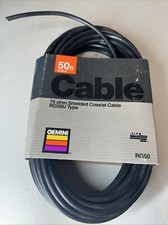 Vintage 1989 Gemini 50 ft. RG59U 75 OHM Shielded Coaxial Cable picture