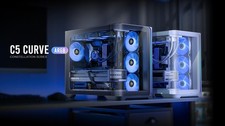 Antec C5 Curve ARGB ATX Micro-ATX ITX 4mm Tempered Glass LED Control Button USB picture