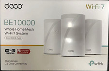 Used TP-Link Deco BE63 BE10000 Whole Home Mesh Wi-Fi 7 System 3-Pack picture