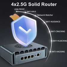 Intel N100 Firewall Mini PC with Fan 4x i226 2.5G LAN Celeron J6412 6305 pfSense picture