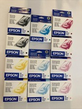 Epson 48 Ink Cartridge Lot Of 11- T048120, T0482, T0483, T0484, T0485, Genuine picture