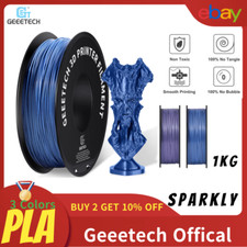 Geeetech Sparkly Glitter Filament 1.75mm 1KG PLA Silver/Purple/Blue 3D Printer picture