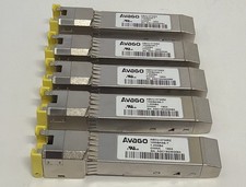 Lot Of 5 Avago ABCU-5730RZ TX/RX Optical Fiber 100m 1.25Gbps 20-Pin SFP RJ45 picture