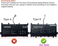C21N1808 Battery for Asus Chromebook C423 C423NA C523 C523NA Series C21PqCH  picture
