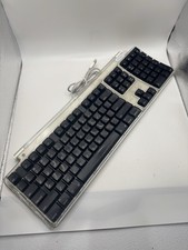 Apple Pro Keyboard M7803 - Wired (USB) - Black And Clear - Working - Dirty picture