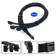 Mini 16pin to 3x8pin PCIE Video Card Power Cable For Seasonic & EVGA RTX 4090  picture