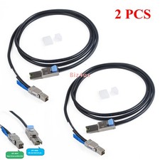 2PCS SFF-8644 36Pin to SFF-8088 26Pin External Mini SAS HD Hybrid Cable 2M/6.6FT picture