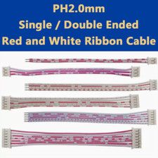 PH2.0mm Red and White Dual Color Cable Leadwire 2Pin~12Pin Single Double Head picture