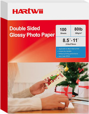 300gsm Double Sided Glossy Thick Heavyweight Photo Paper 80LB 100 Sheets 8.5x11 picture