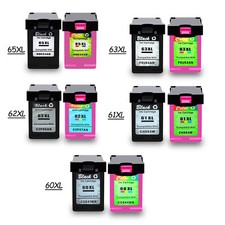 65XL 63XL 62XL 61XL 60XL Black Color refilled Ink Cartridge Fit For HP Printer picture