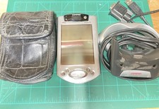 Vintage Compaq 3835 Pocket PC w/charging Station Data Cables Tested Works Case picture