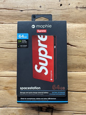 Supreme x Mophie 64GB PowerStation + 64GB Storage Powerbank USB Charger. Rare picture